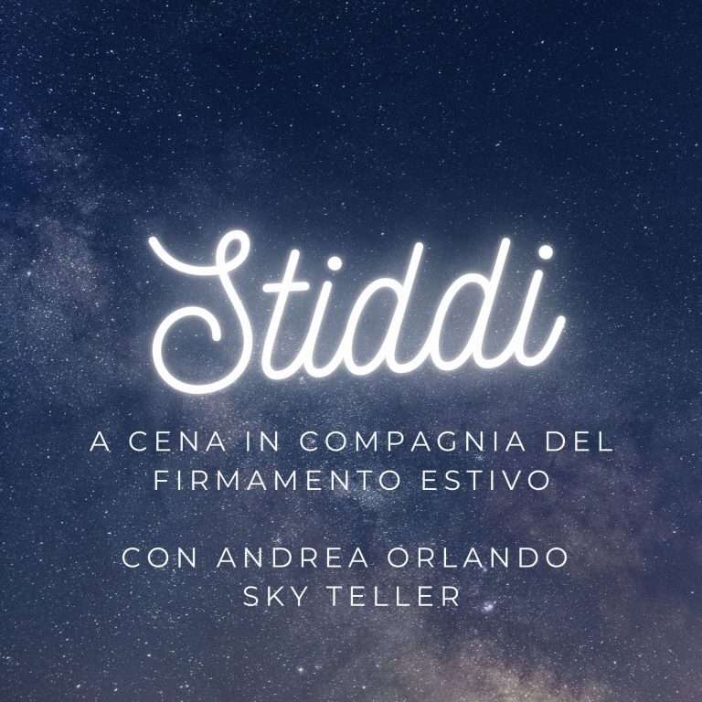 Stiddi, cena con lo sky teller